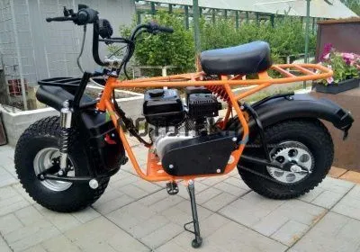 Мотоцикл внедорожный СКАУТ САФАРИ 3L - 8+ BIGFOOT (фара, перед. и зад. подвеска, KP230 - 8 л.с., руч.старт, диск торм)