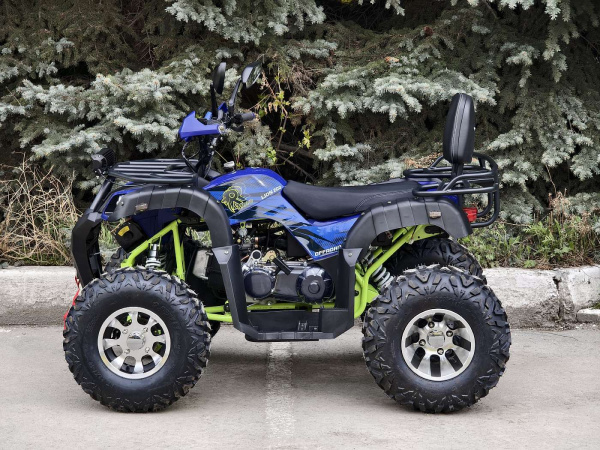 Квадроцикл R - MOTO (Р - Мото) Lion 200 PRO с лебёдкой синий (машинокомплект) | Мототека