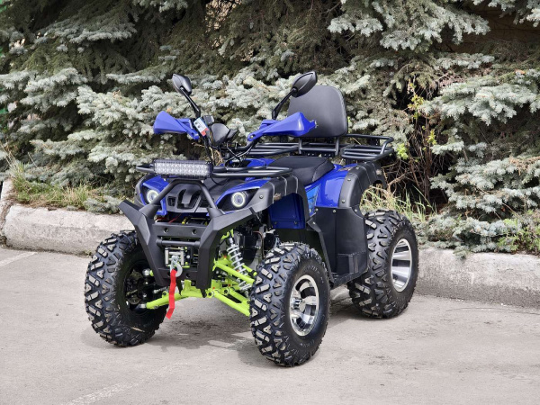 Квадроцикл R - MOTO (Р - Мото) Lion 200 PRO с лебёдкой синий (машинокомплект) | Мототека